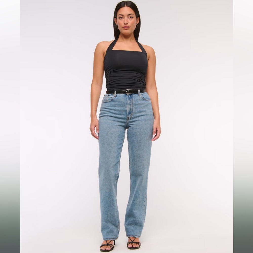 Curve love ultra high rise 90s straight jeans